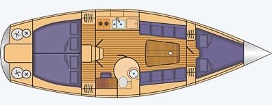 Dehler 37 Grundriss