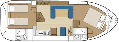 Tarpon 37 Duo Prestige Grundriss