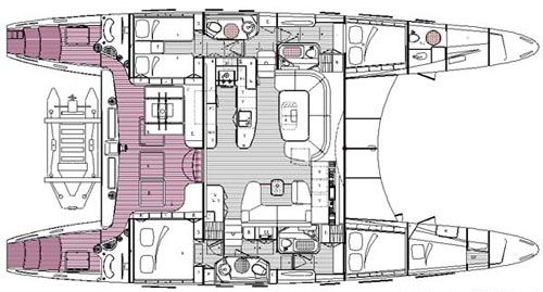 Catana 581 Grundriss