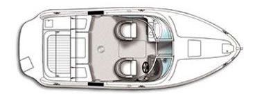 Sea Ray 240 Sunsport Grundriss