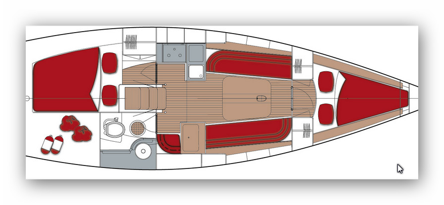 Dehler 32 Grundriss