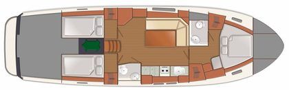 Delphia 1350 Escape Grundriss
