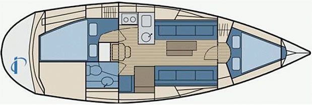 Bavaria 32 Grundriss