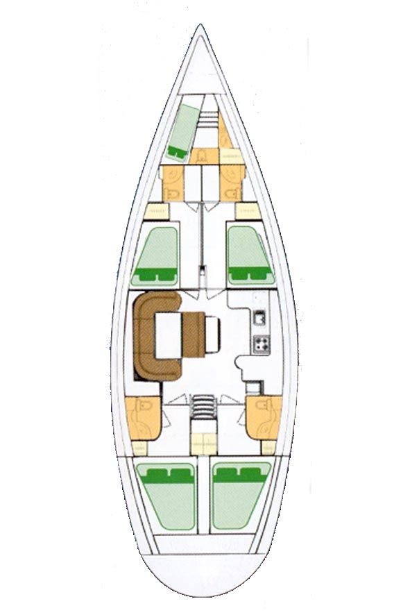 Ocean Star 51.1 Grundriss