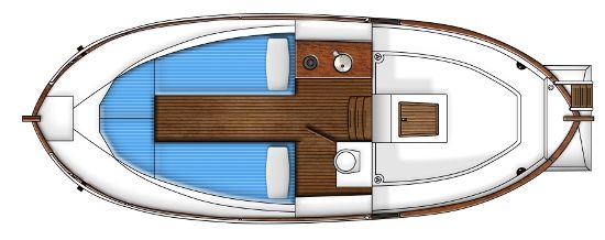 Menorquin 36 Cabinado Grundriss
