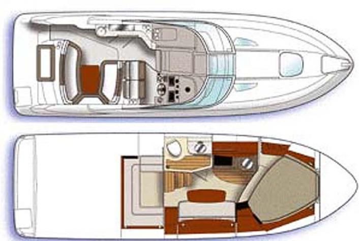 Sea Ray 335 Sundancer Grundriss