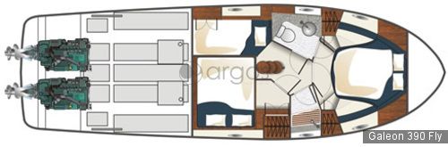 Galeon 390 Fly Grundriss