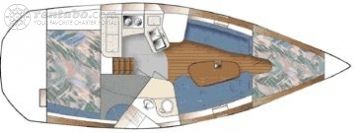 Catalina 28 Grundriss
