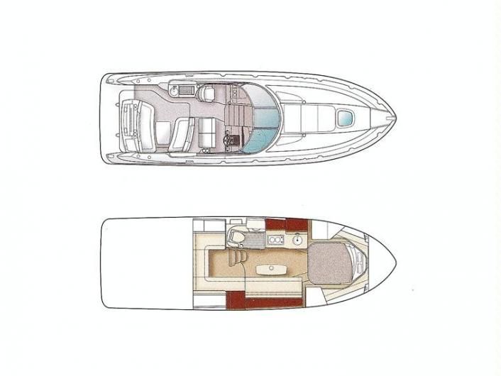 Sea Ray 355 Sundancer Grundriss