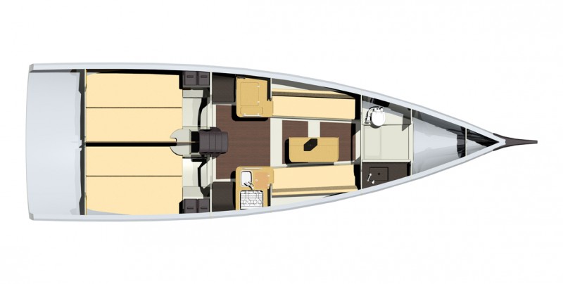 Sun Fast 3600 Grundriss