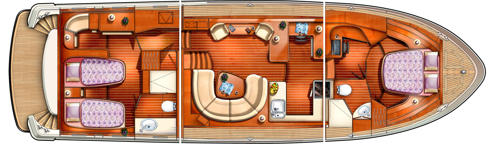 Linssen Grand Sturdy 500 AC Wheelhouse Grundriss