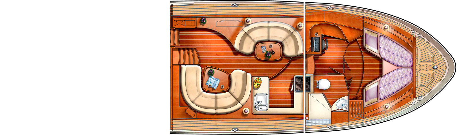 Linssen Grand Sturdy 500 AC Wheelhouse Grundriss