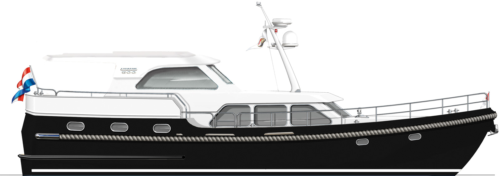 Linssen Grand Sturdy 500 AC Wheelhouse Außenansicht