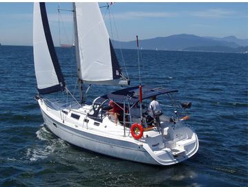 Hunter 356 Außenansicht