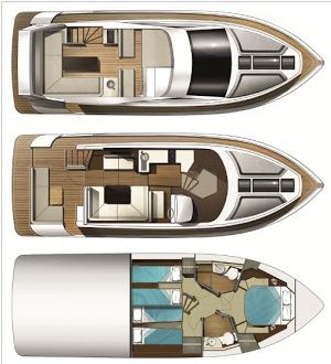 Galeon 640 Fly Grundriss