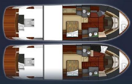 Tiara 50 Fly Grundriss