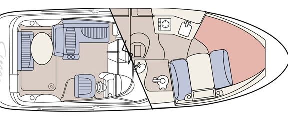 Bayliner 275 Ciera Diesel Grundriss