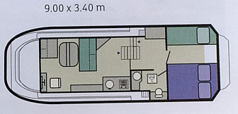 Le Boat Sheba Grundriss