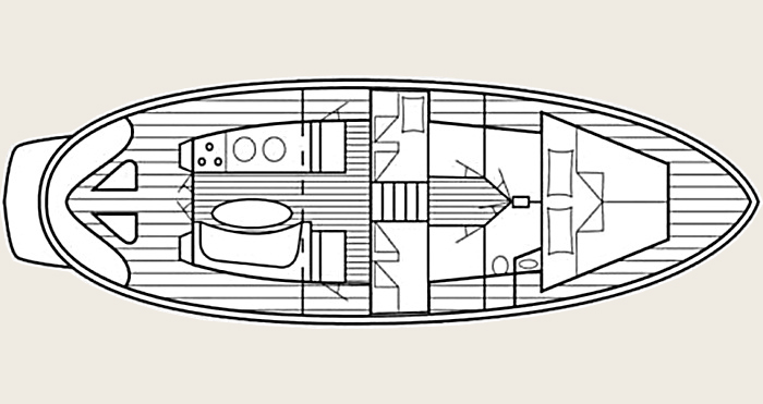 CA-Holz-Motor-Yachten LUKA Grundriss