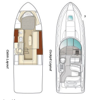 Sea Ray 330 Sundancer Grundriss