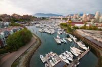 Maritime Market & Marina - Vancouver Granville Island marina aerial view