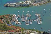 Captain Olivers Hotel and Oyster Pond Marina captain oliver s marina st maarten luftansicht