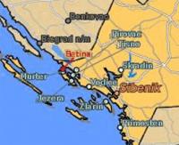 Marina Betina Charter Kroatien Murter Betina Landkarte