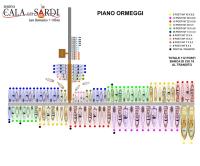 Cala dei Sardi (Portisco) Piano ormeggi 2018