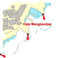 Marina di Cala Mangiavolpe Charter Italien Sardinien MArina di Cala Mangiavolpe Lage