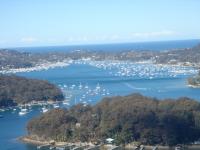 Sydney Bootscharter Sydney Pittwater Blick von oben